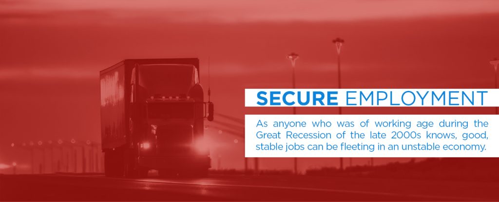 Truck Drivers have Job Security